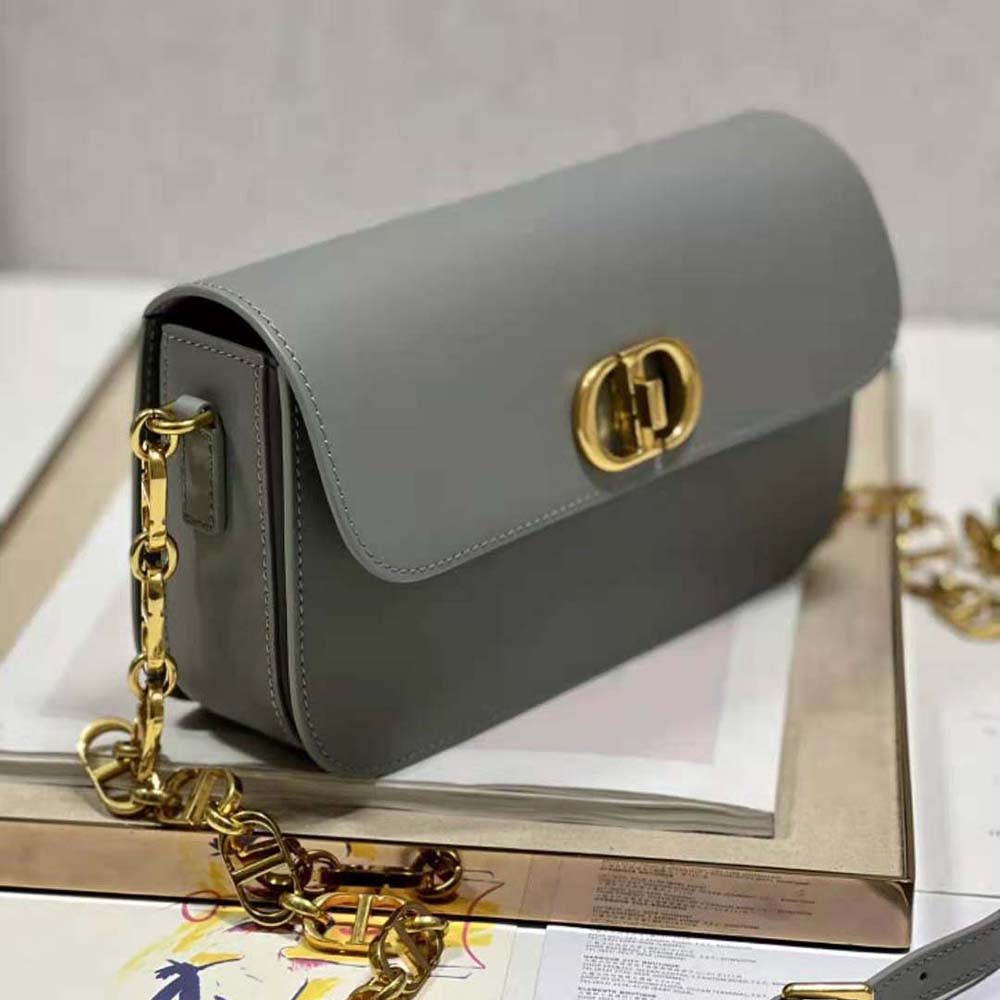 Dior Women 30 Montaigne Avenue Bag Ethereal Gray Box Calfskin - image 4