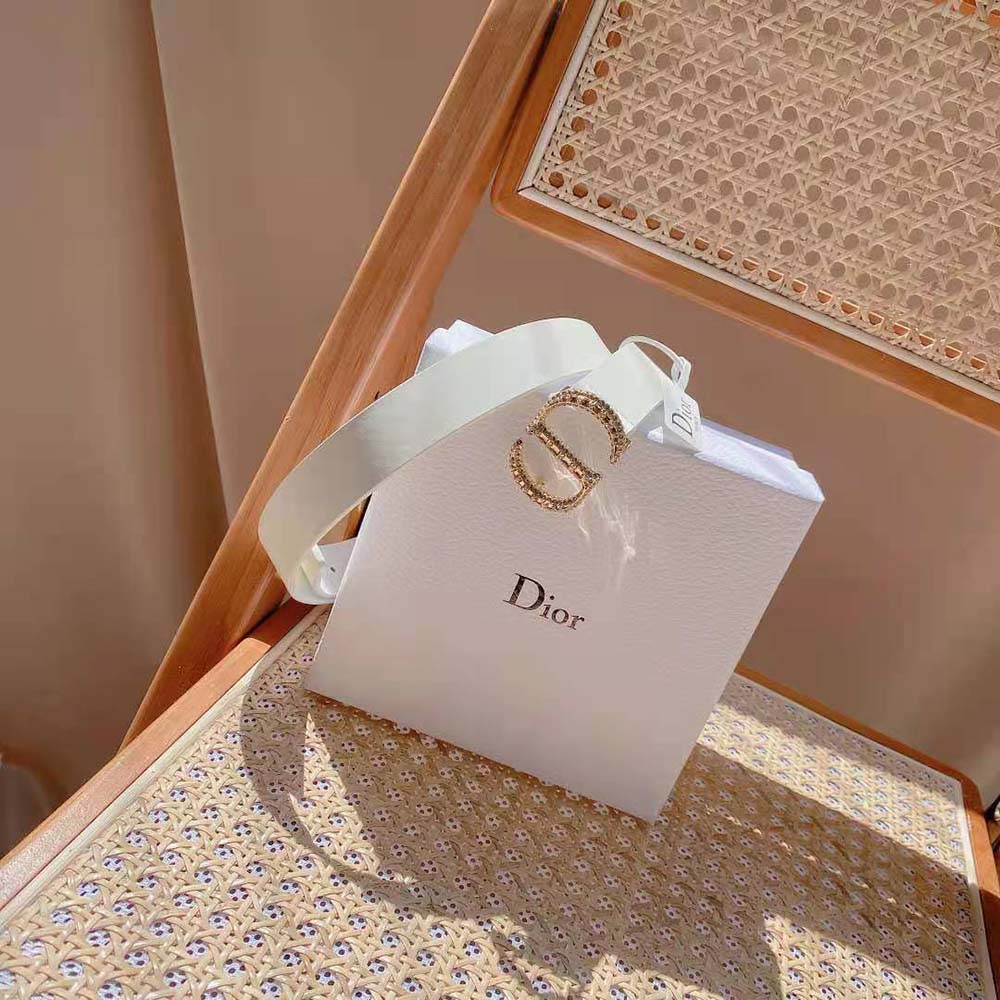 Dior Women 30 Montaigne Crystals Belt Latte Smooth Calfskin and Silver-Tone Crystals 27 MM - image 7