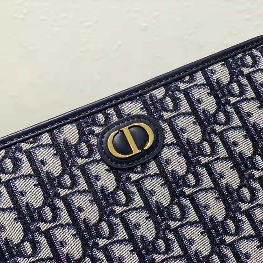 Dior Women 30 Montaigne Pouch Blue Dior Oblique Jacquard - image 8