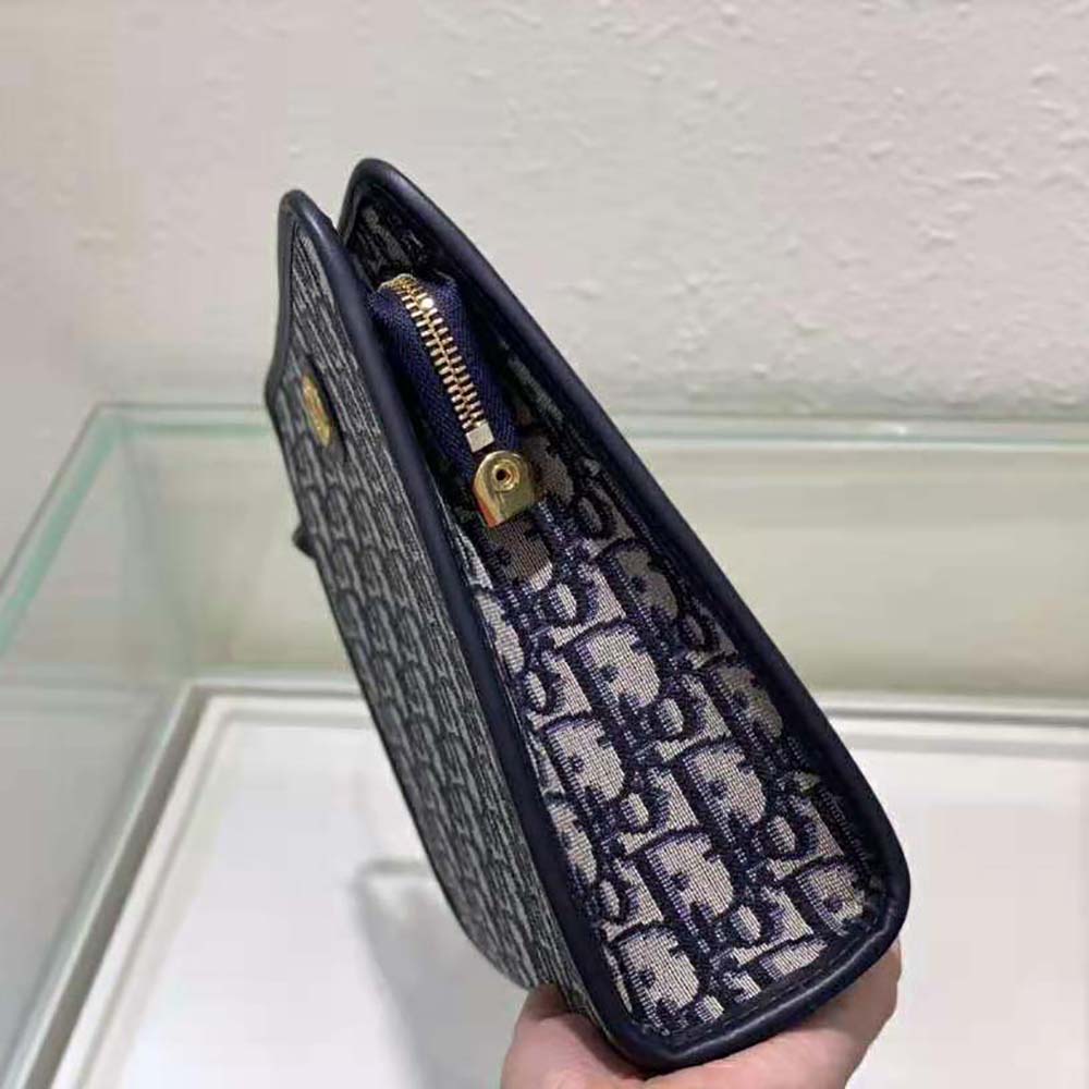 Dior Women 30 Montaigne Pouch Blue Dior Oblique Jacquard - image 6