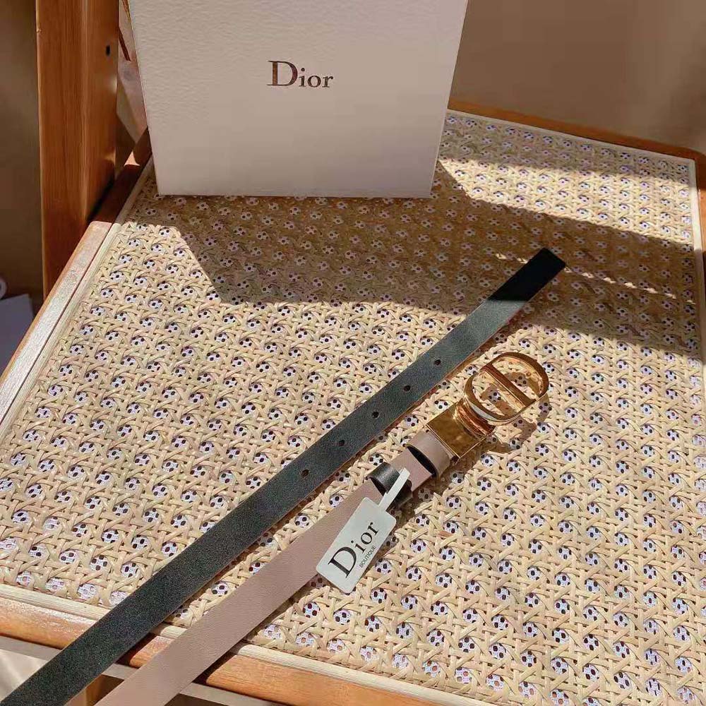 Dior Women 30 Montaigne Reversible Belt Hazelnut and Black Smooth Calfskin 20 MM - image 9