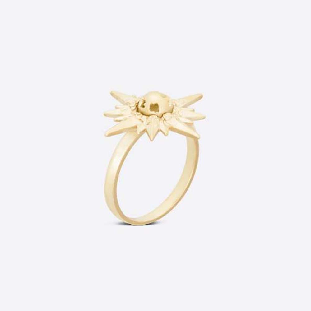 Close-up of Dior Women Rêve D’infini Ring Gold-Finish Metal top view