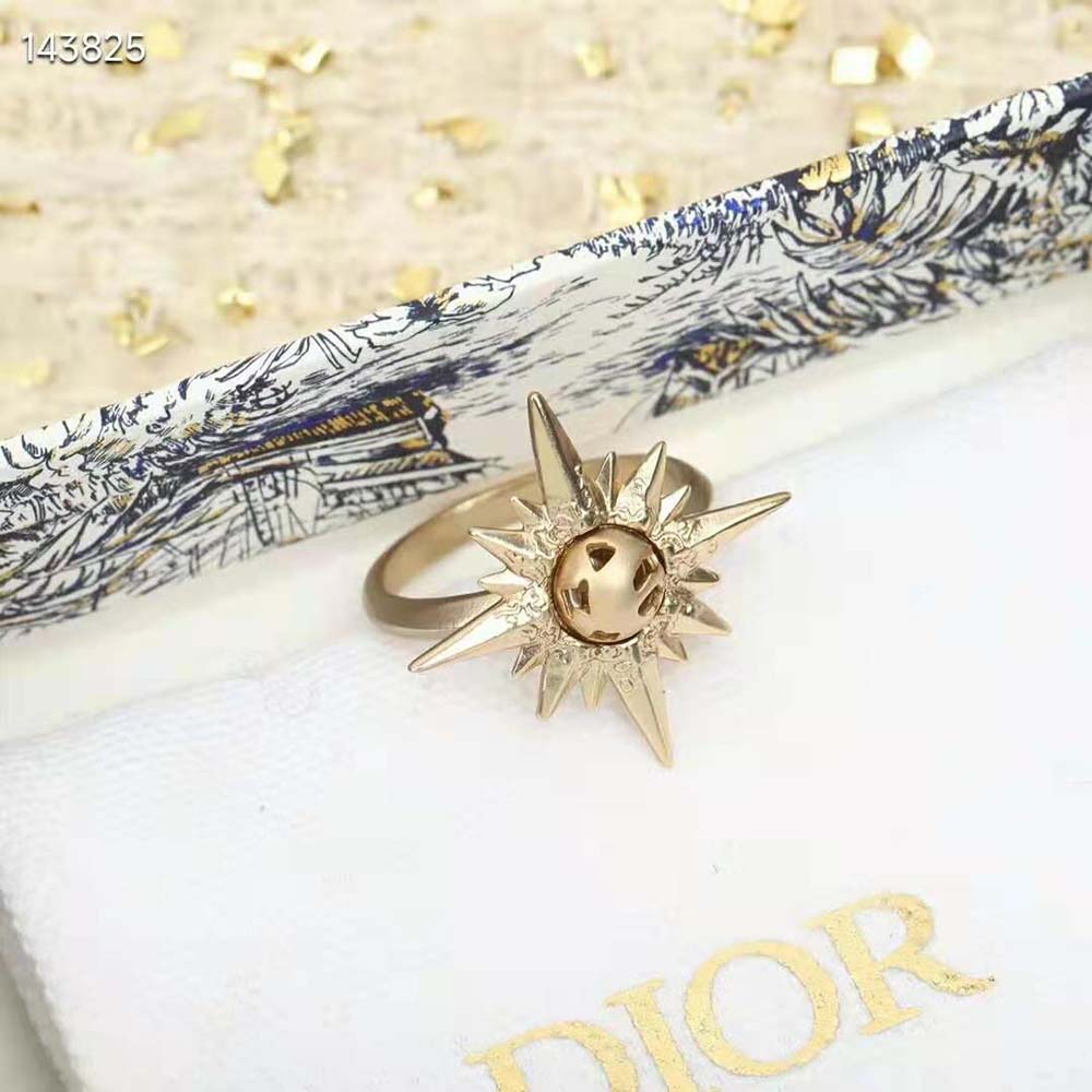 Dior Women Rêve D’infini Ring Gold-Finish Metal - image 4