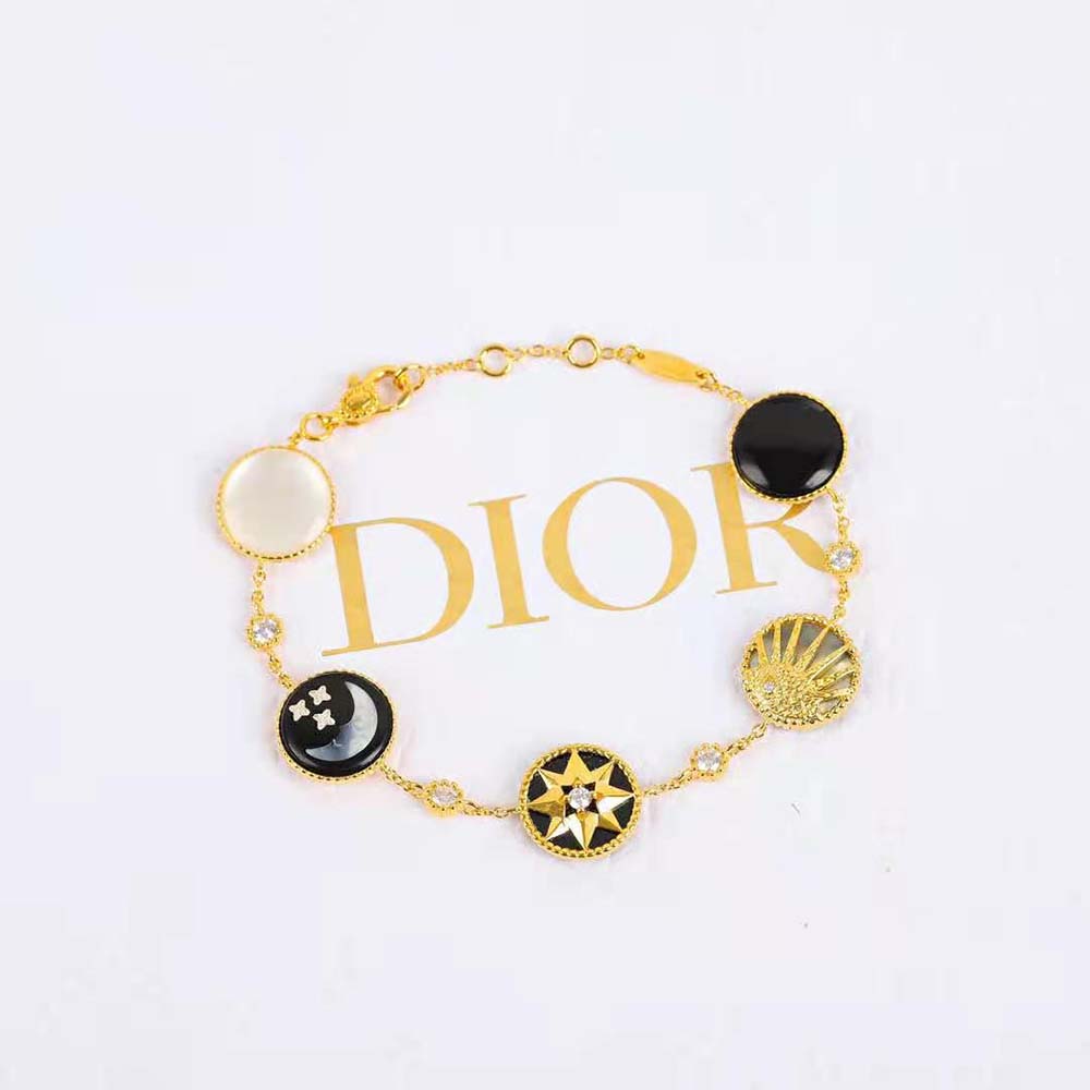 Styled shot of Dior Women Rose Des Vents and Rose Céleste Bracelet on wrist