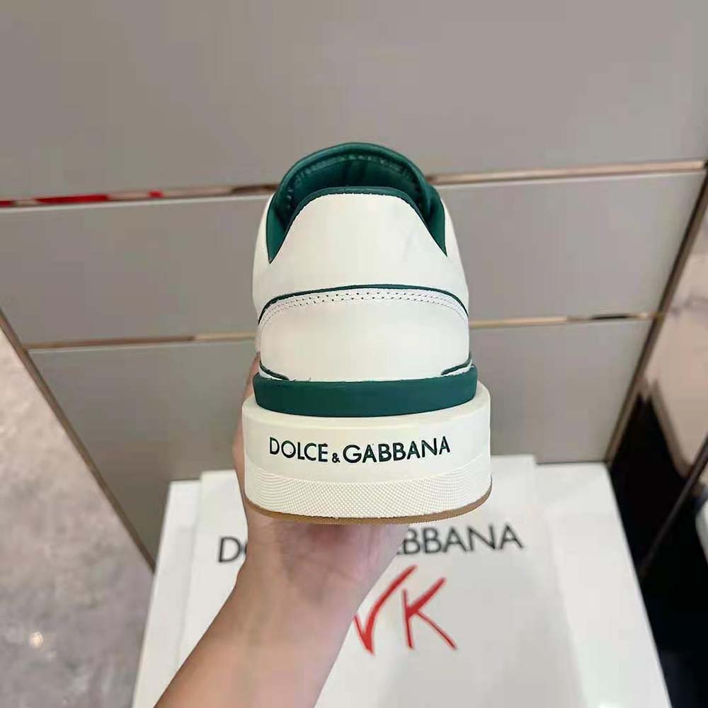 Dolce Gabbana D&G Unisex Calfskin Nappa New Roma Sneakers-Green - image 9