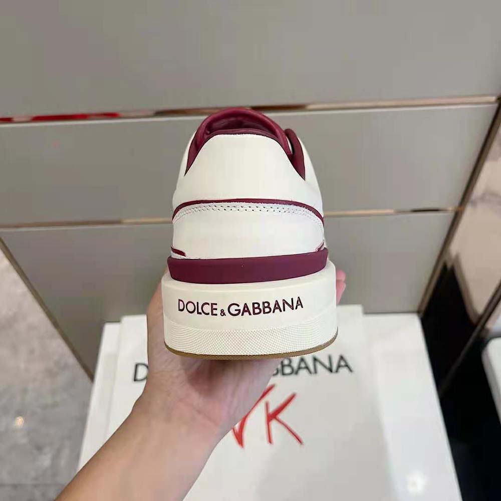 Dolce Gabbana D&G Unisex Calfskin Nappa New Roma Sneakers-Red - image 8