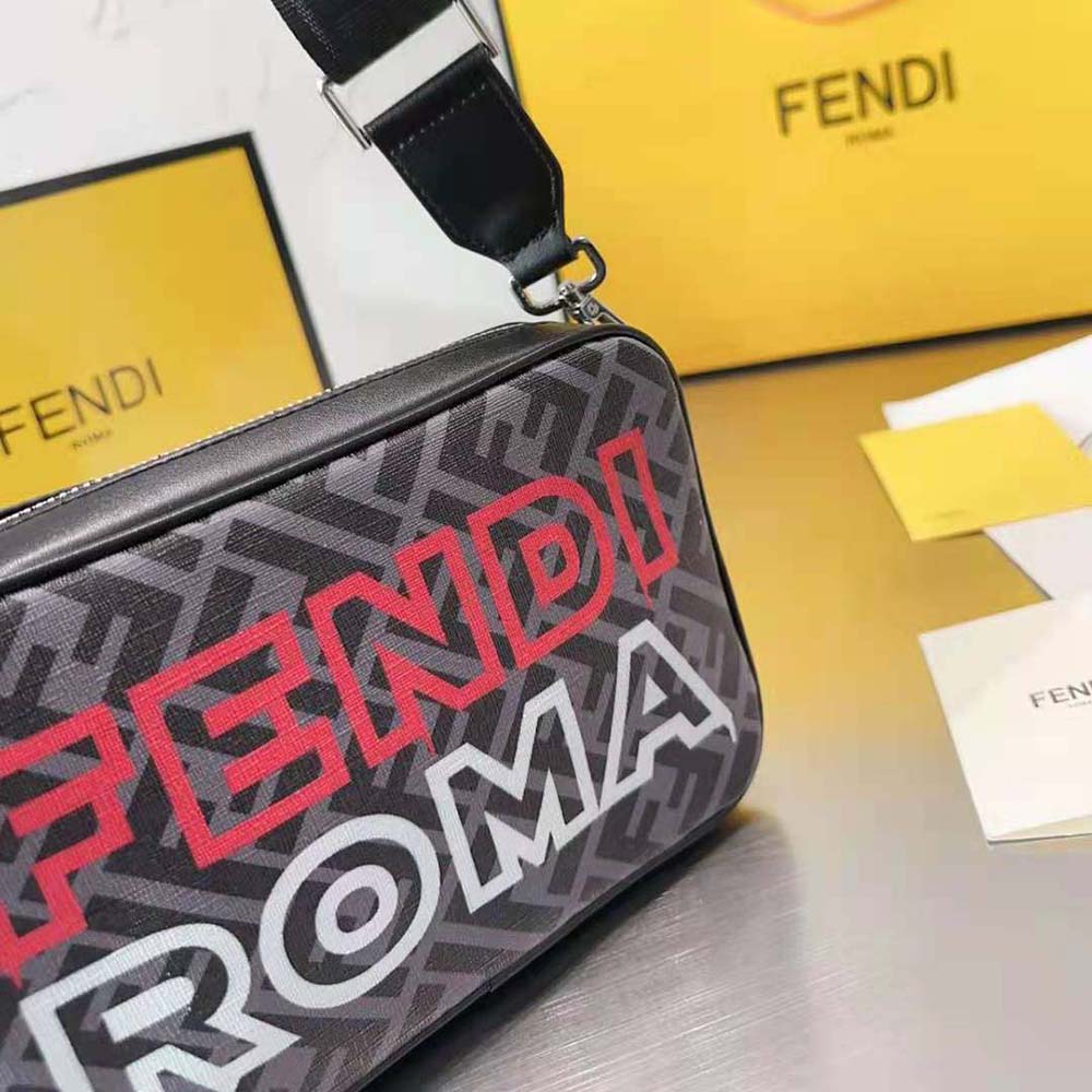 Fendi Men Camera Case Lunar New Year Capsule Gray Fabric Bag - image 8