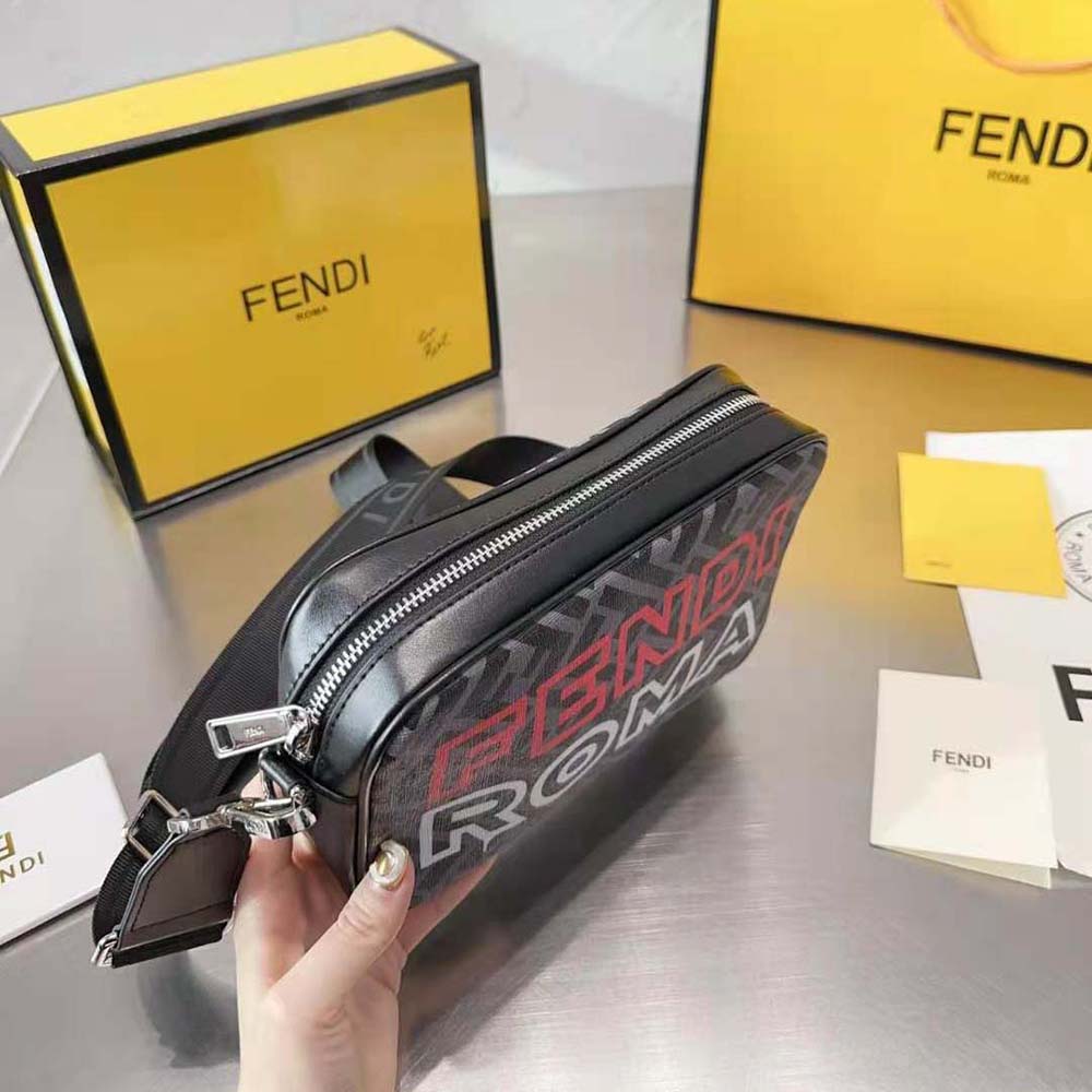 Fendi Men Camera Case Lunar New Year Capsule Gray Fabric Bag - image 6
