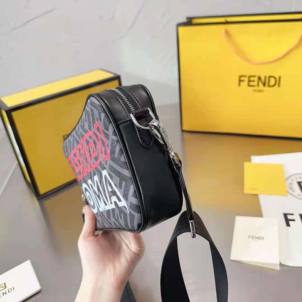 Fendi Men Camera Case Lunar New Year Capsule Gray Fabric Bag - image 7