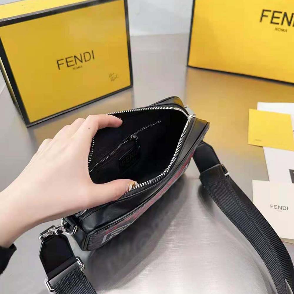 Fendi Men Camera Case Lunar New Year Capsule Gray Fabric Bag - image 9