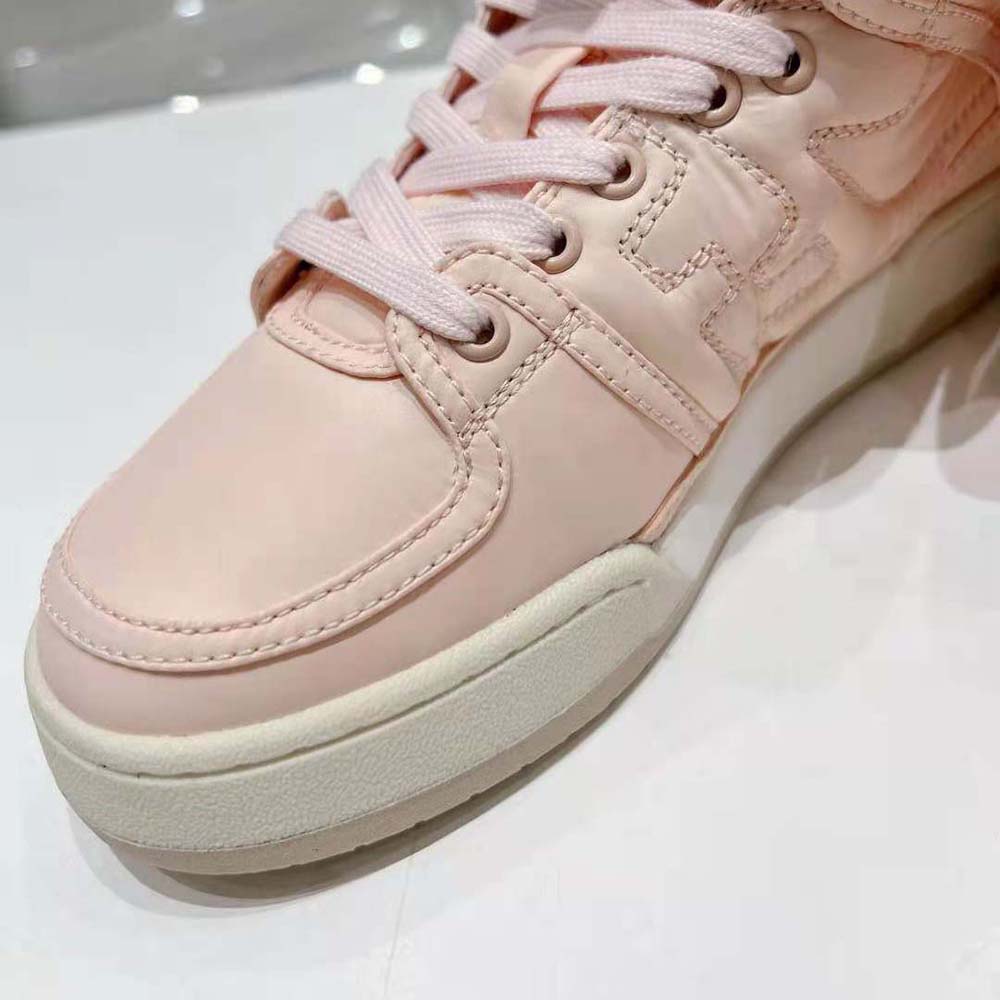 Fendi Unisex Match Pink Nylon High-Tops - image 7