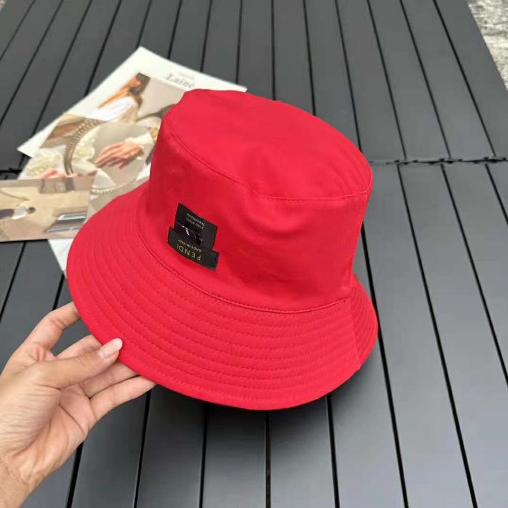 Fendi Women Brown Fabric Hat - image 6