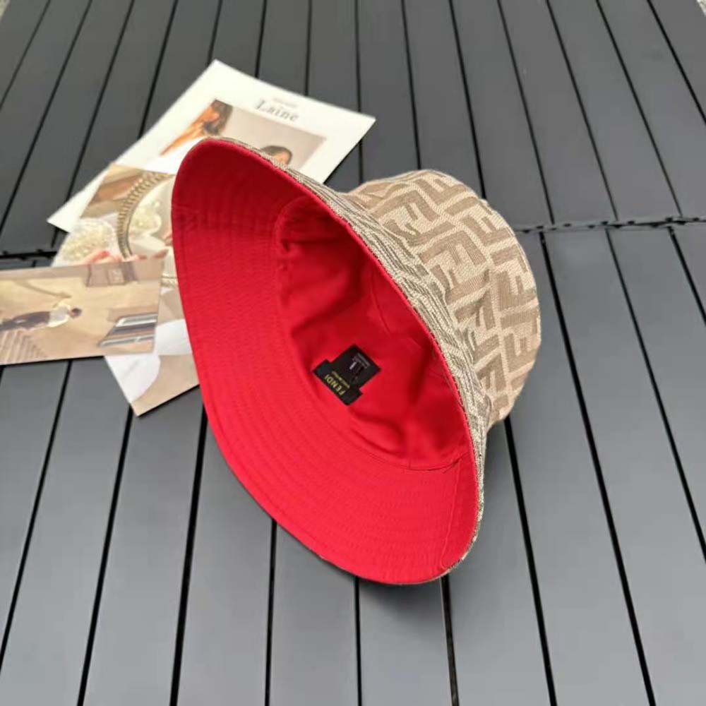 Fendi Women Brown Fabric Hat - image 7