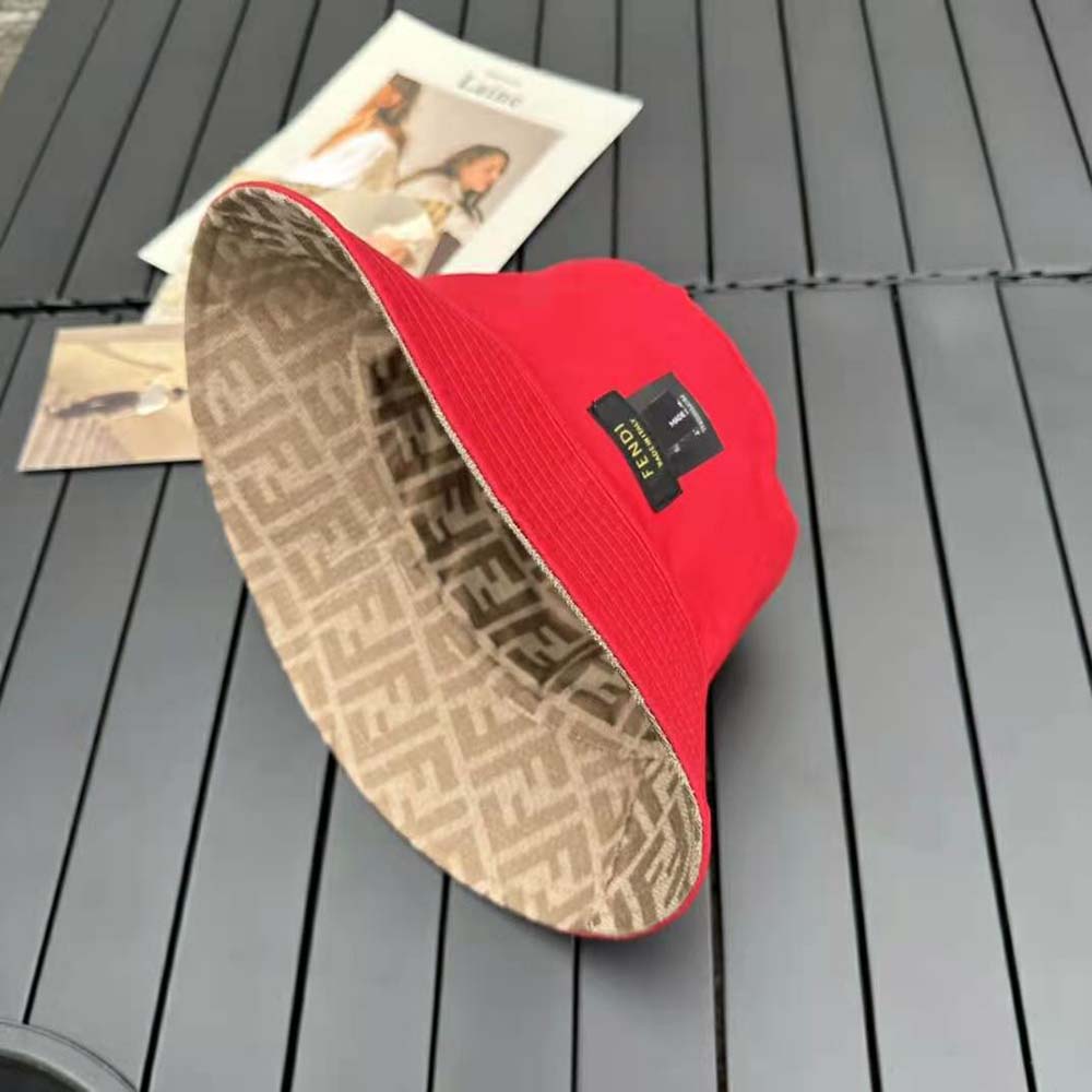 Fendi Women Brown Fabric Hat - image 8