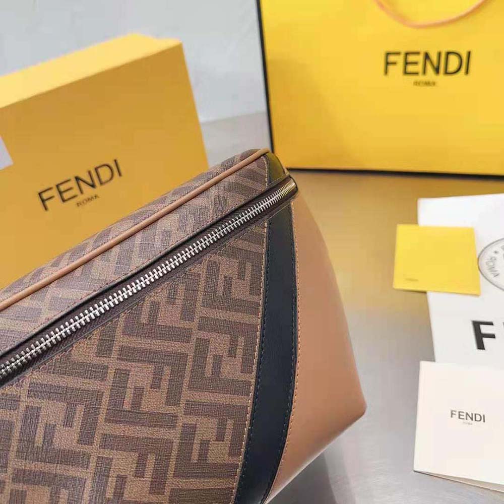 Fendi Men Multicolor Leather Belt Bag - image 10