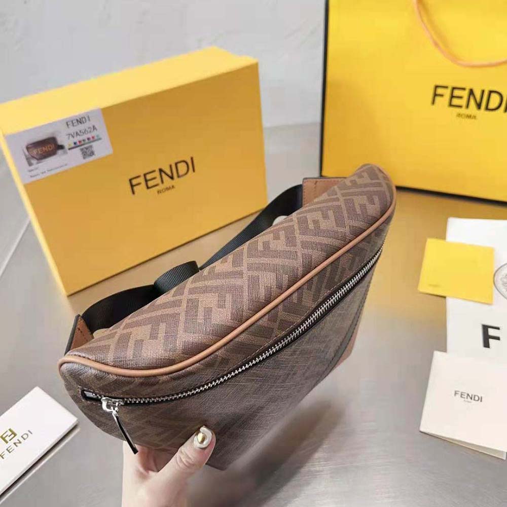 Fendi Men Multicolor Leather Belt Bag - image 6