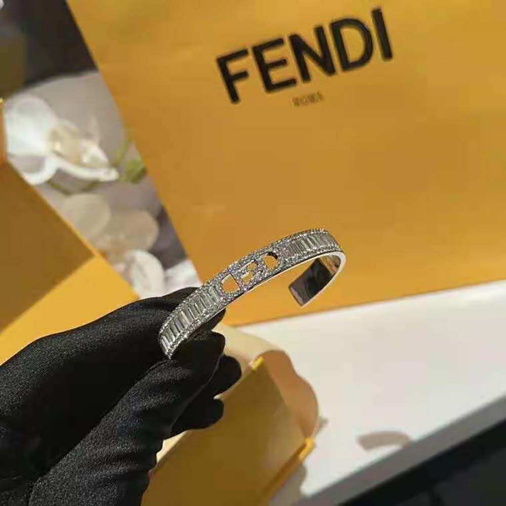 Fendi Women O’Lock Bracelet Silver-Colored Bracelet - image 5