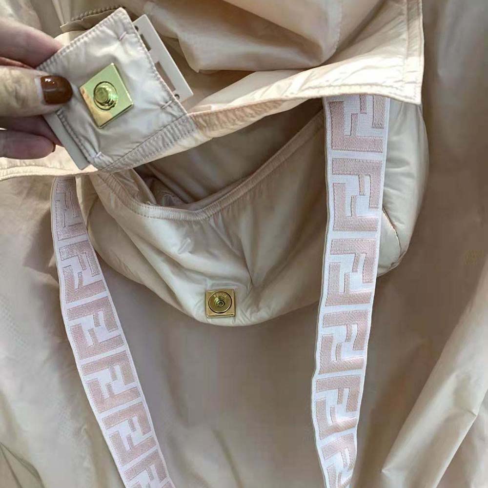 Fendi Women Pink Nylon Windbreaker-Pink - image 8