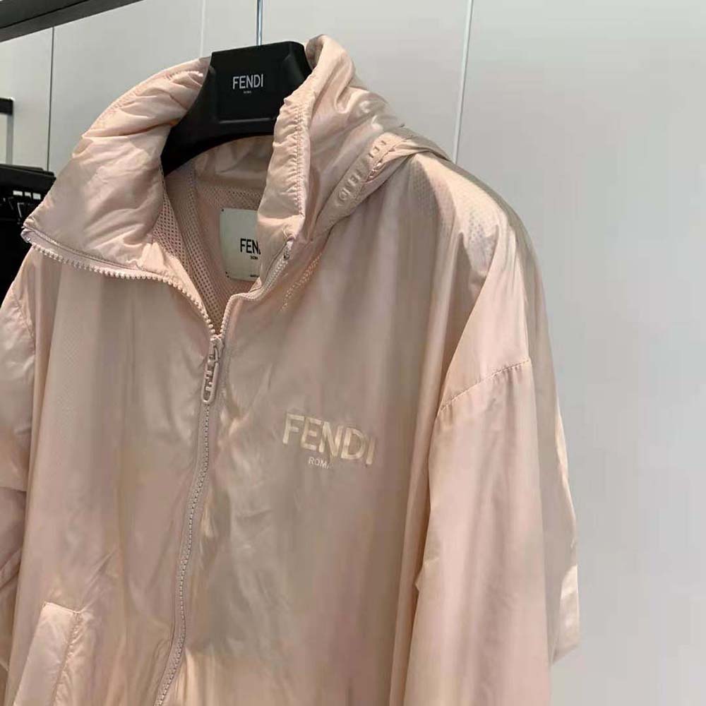 Fendi Women Pink Nylon Windbreaker-Pink - image 5
