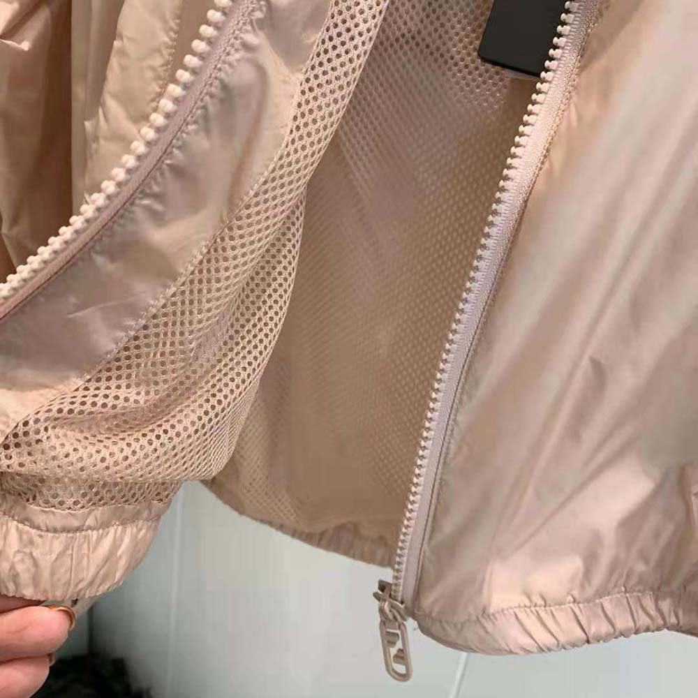 Fendi Women Pink Nylon Windbreaker-Pink - image 6
