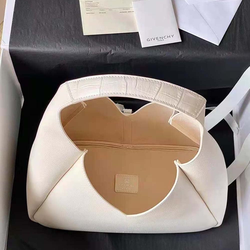 Givenchy Women Medium G-Hobo Bag in Smooth Leather-Beige - image 4