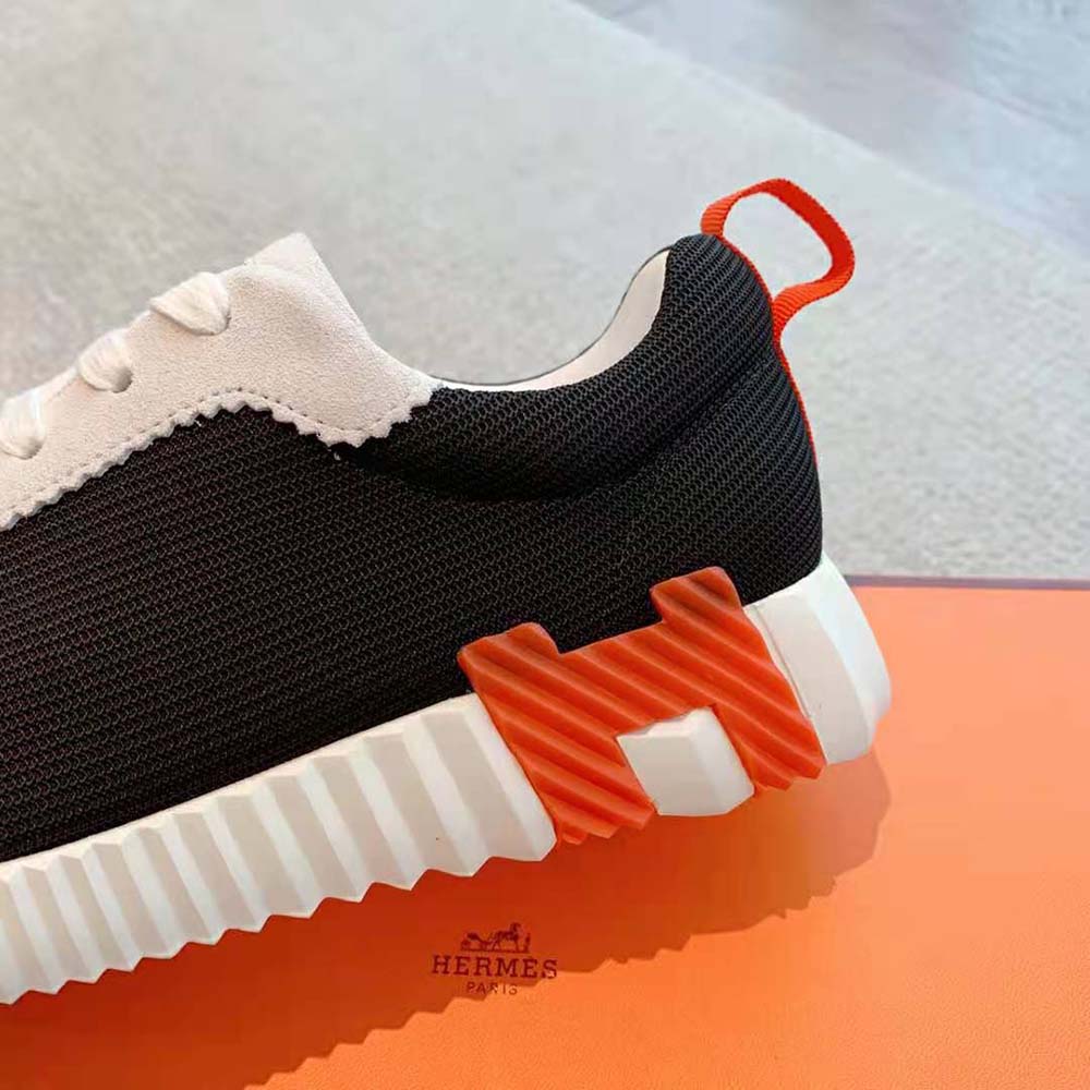 Hermes Women Bouncing Sneaker in Air Mesh and Suede Goatskin - image 8