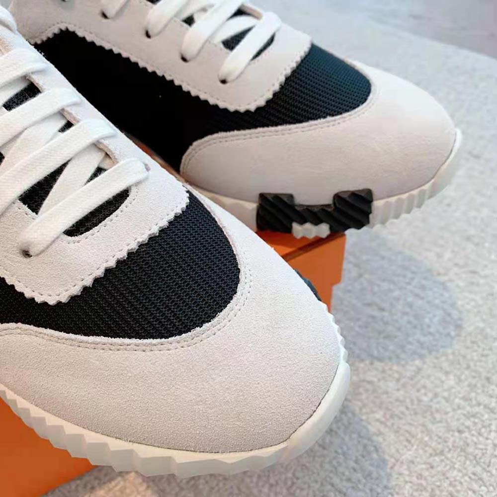 Hermes Women Bouncing Sneaker in Air Mesh and Suede Goatskin - image 7