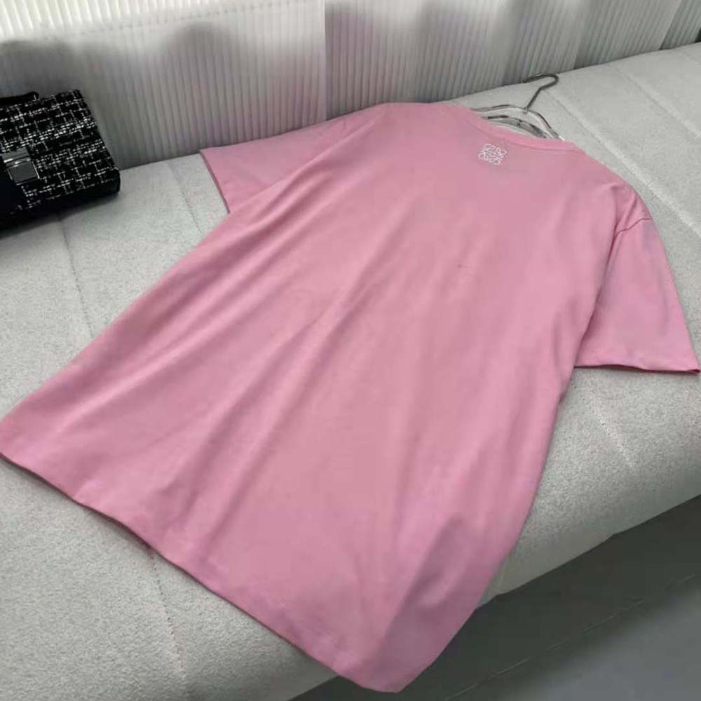 Loewe Women Bunny T-shirt in Cotton-Pink - image 4
