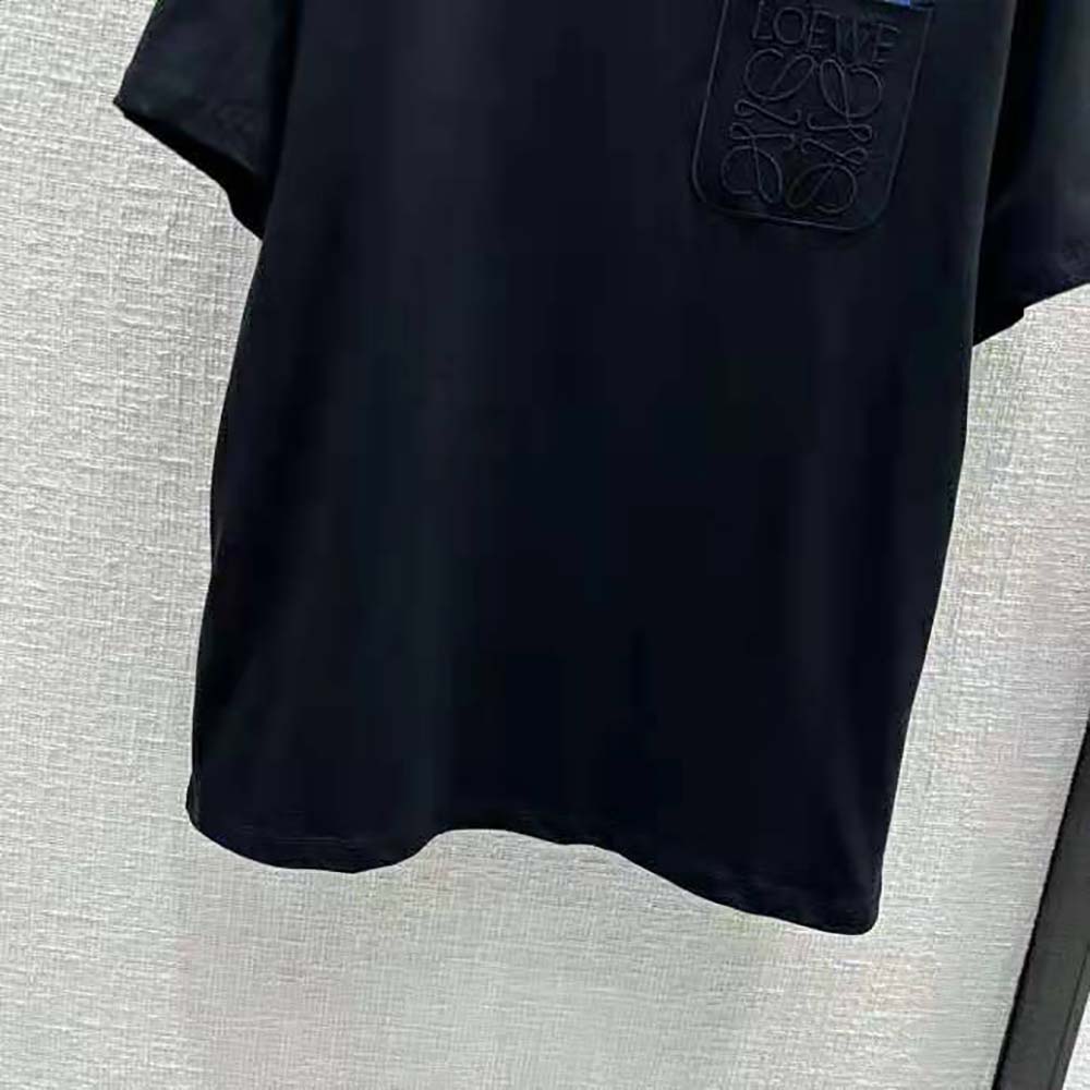 Loewe Women Calcifer Pocket T-Shirt in Cotton-Black - image 8