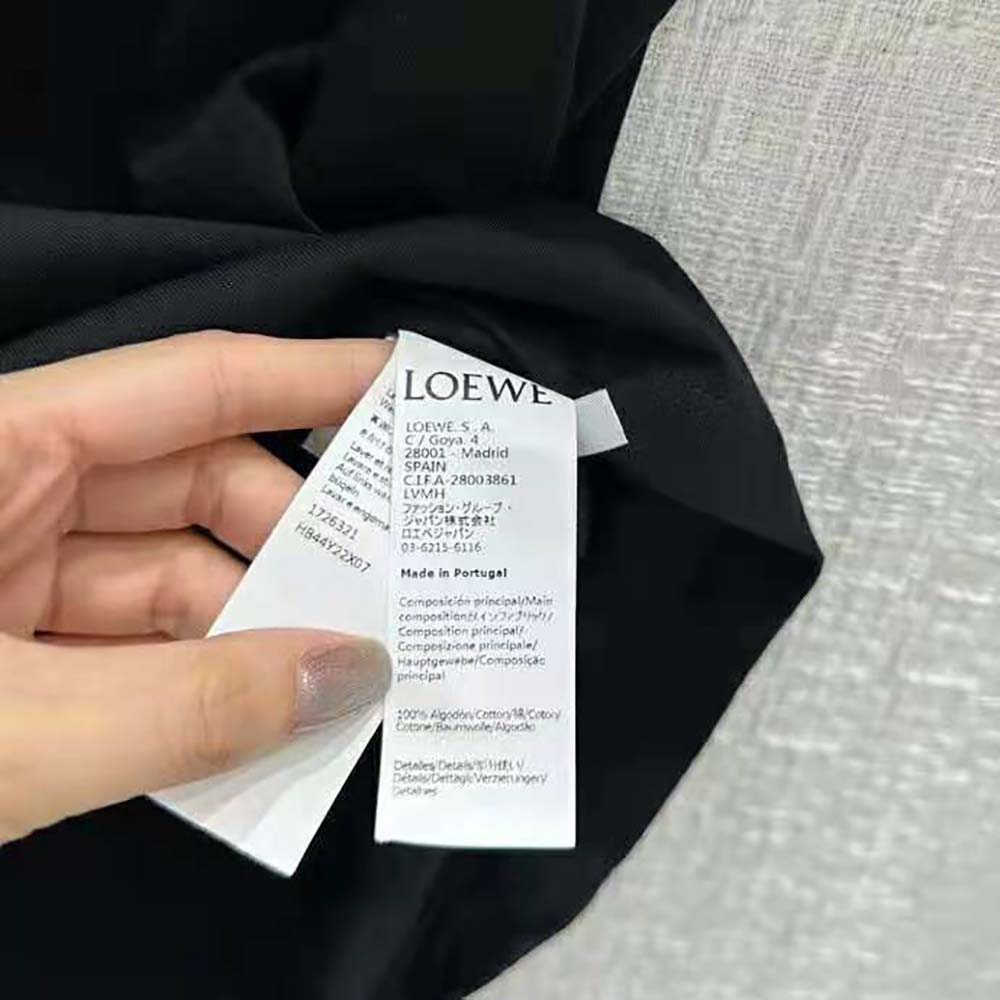 Loewe Women Calcifer Pocket T-Shirt in Cotton-Black - image 10