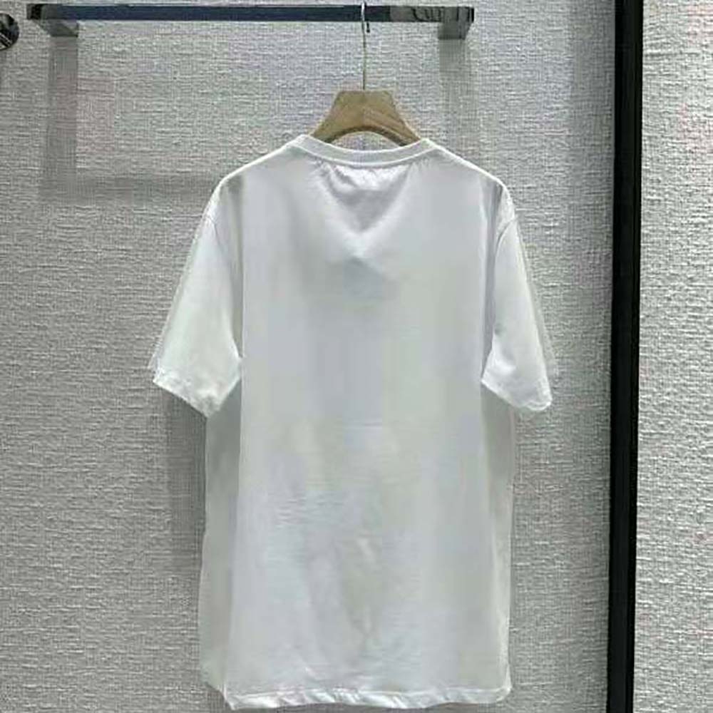 Side view showing relaxed fit of Loewe Women Calcifer Pocket T-Shirt