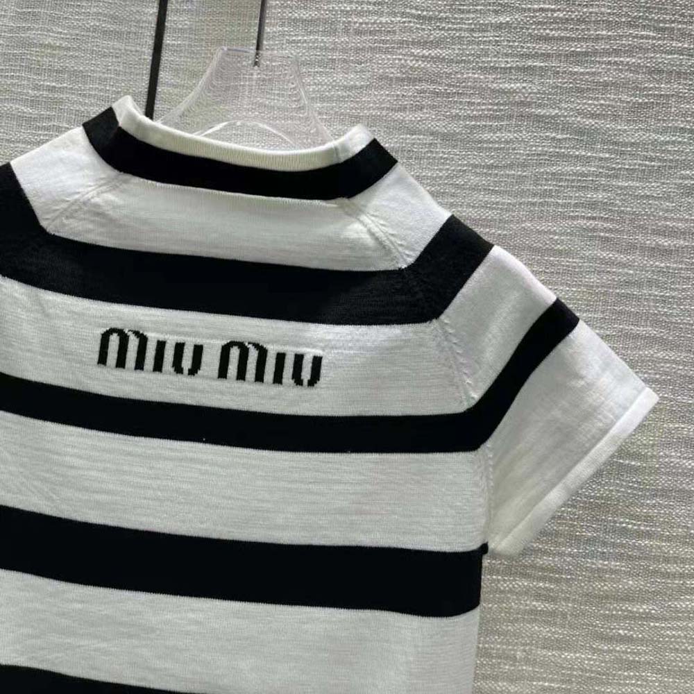 Miu Miu Women Cashmere and Silk Turtleneck Sweater-White - image 6