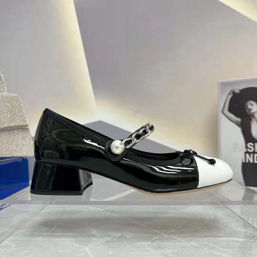 Miu Miu Women Naplak Pumps in 35 mm Heel Height-Black - image 9