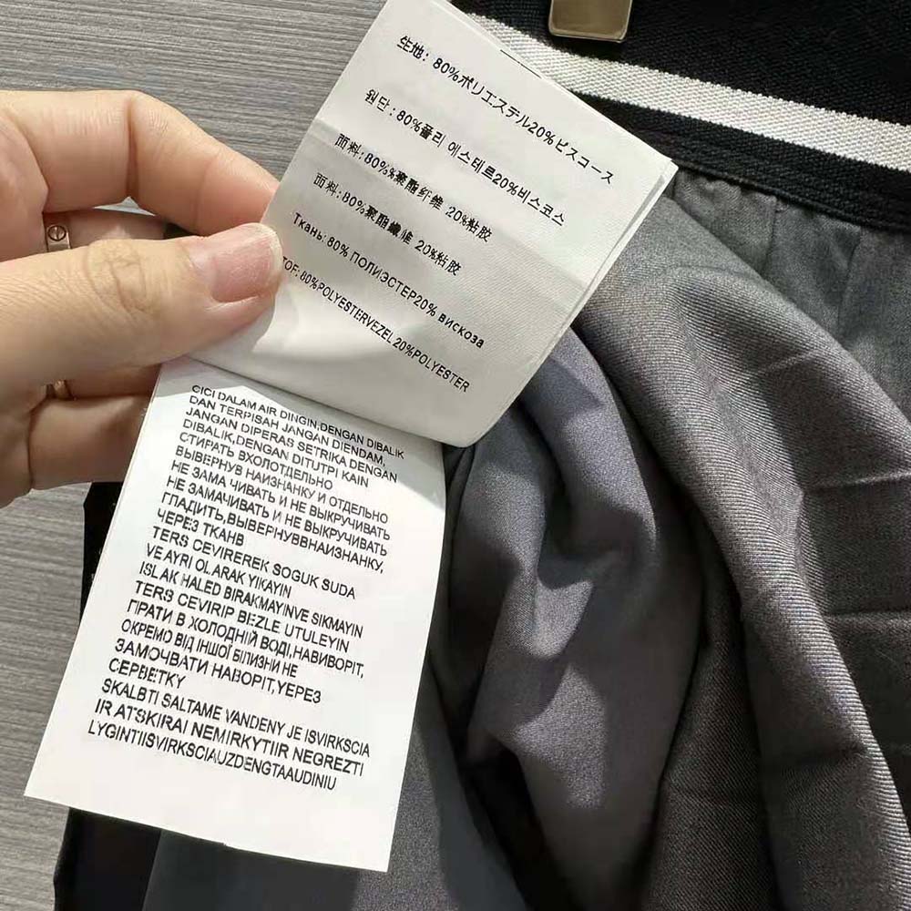 Miu Miu Women Prince of Wales Check Skirt with Intarsia Logo Knit Waistband - image 10