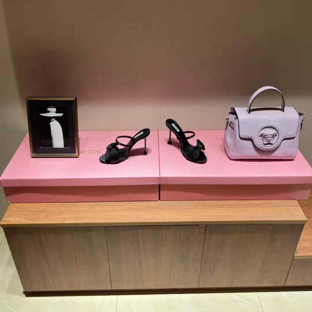 Miu Miu Women Satin Bow Sandals in 85 mm Heel Height-Black - image 4