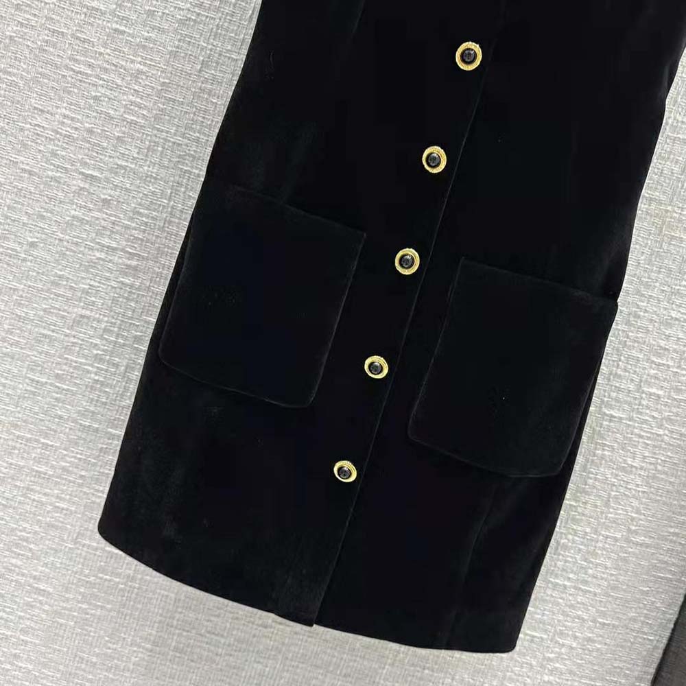 Miu Miu Women Velvet Short Dress - image 9
