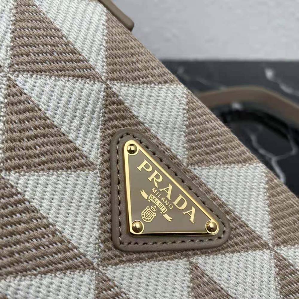 Prada Women Embroidered Fabric Mini-Bag-Beige - image 9