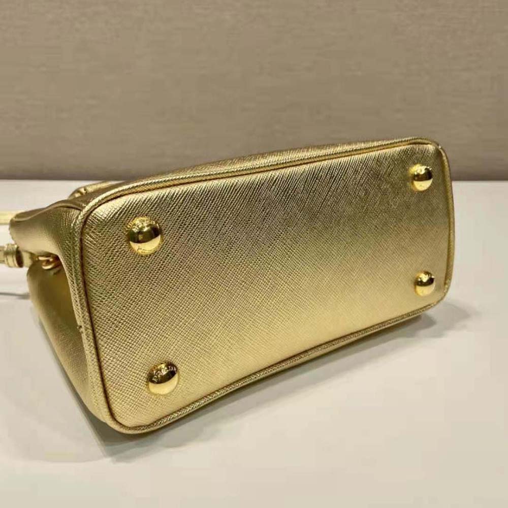 Prada Women Galleria Saffiano Leather Mini-Bag-Gold - image 6