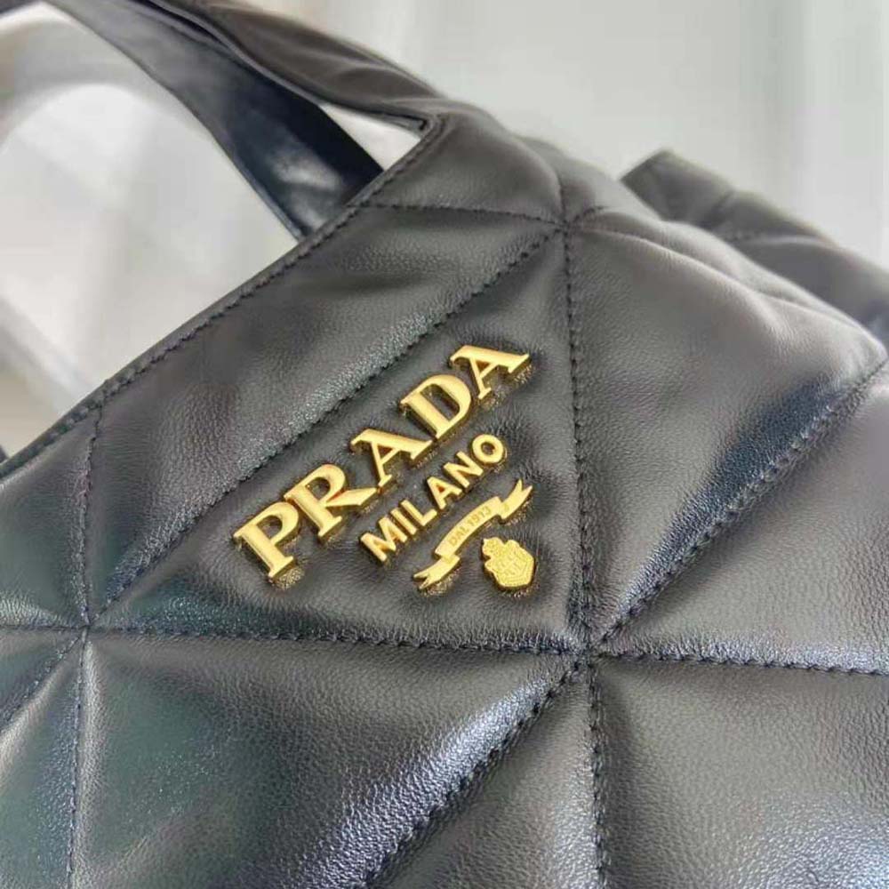 Prada Women Medium Nappa-Leather Tote Bag with Topstitching - image 9