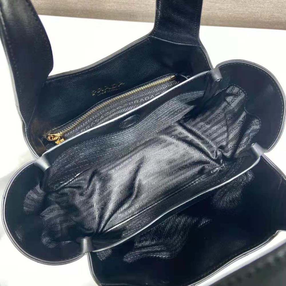Prada Women Medium Nappa-Leather Tote Bag with Topstitching - image 7