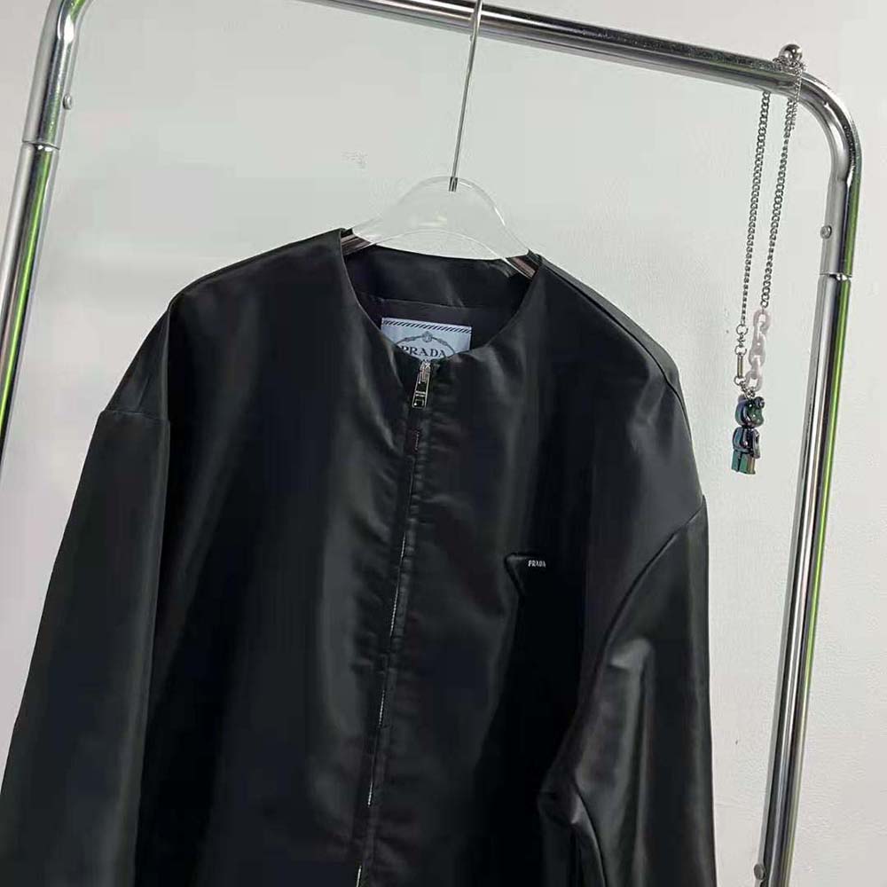 Prada Women Re-Nylon Blouson Jacket with Detachable Cuffs - image 4