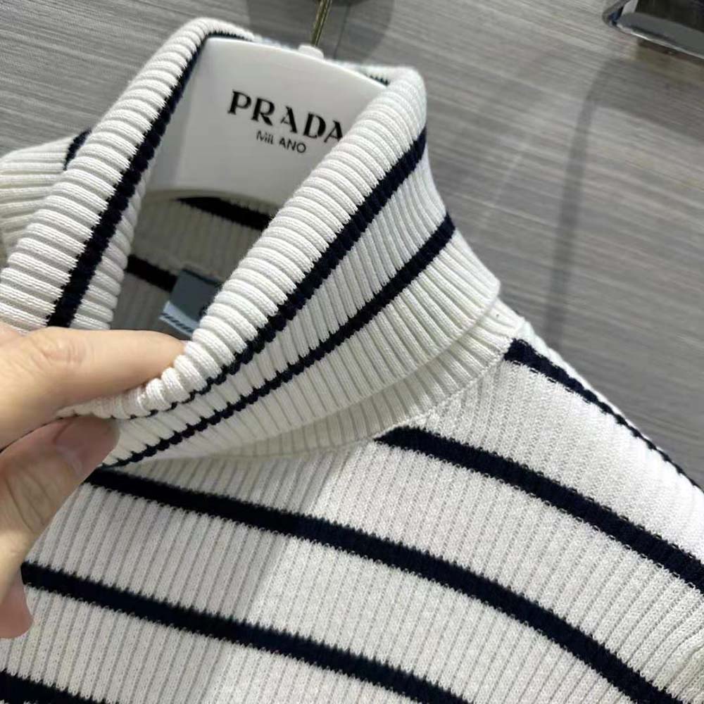 Prada Women Superfine Wool Turtleneck Sweater - image 7
