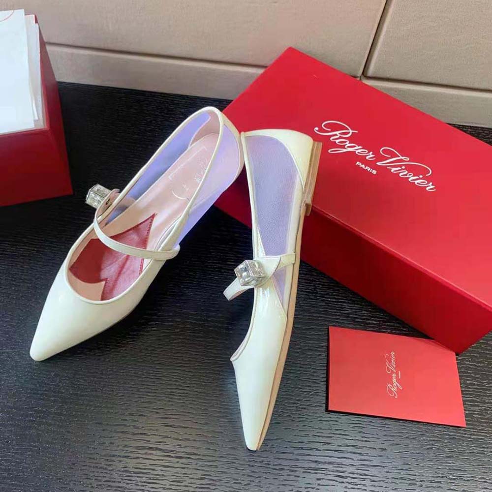 Roger Vivier Women Babies Ballerinas in Patent Leather-White - image 4