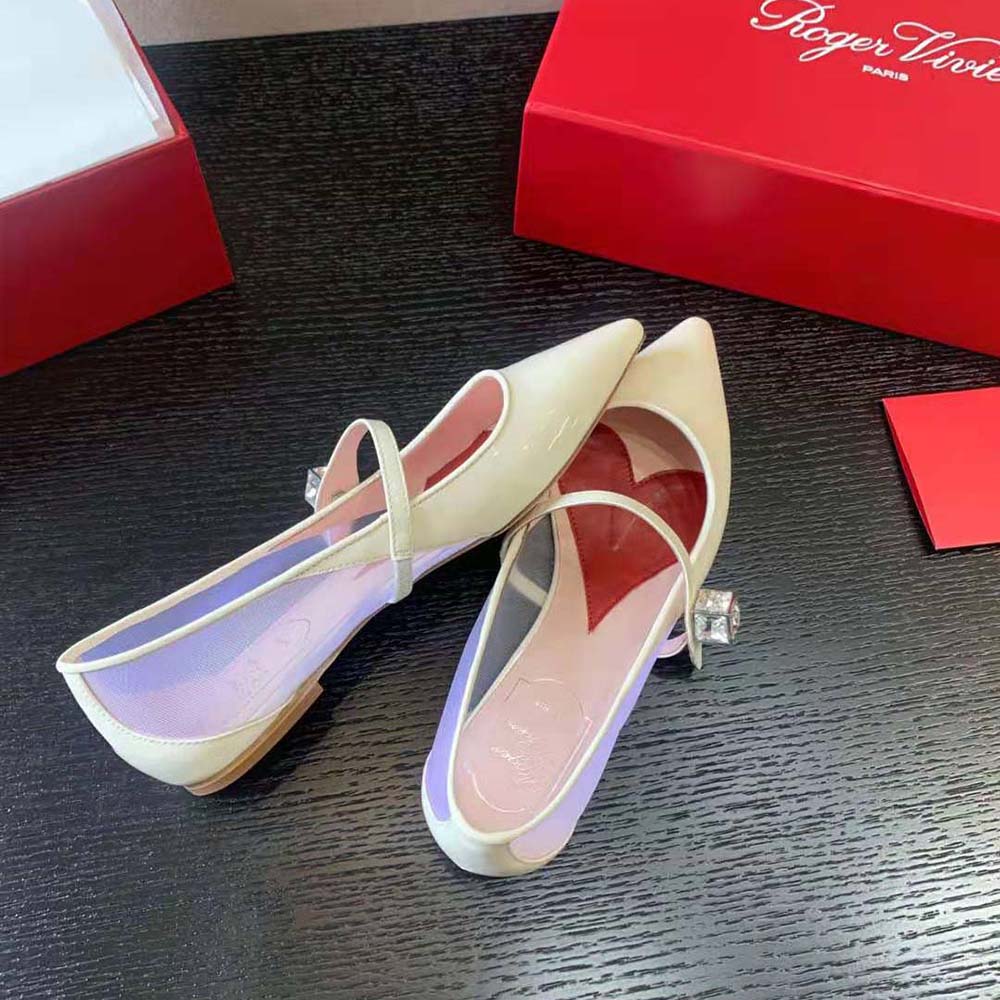 Roger Vivier Women Babies Ballerinas in Patent Leather-White - image 5