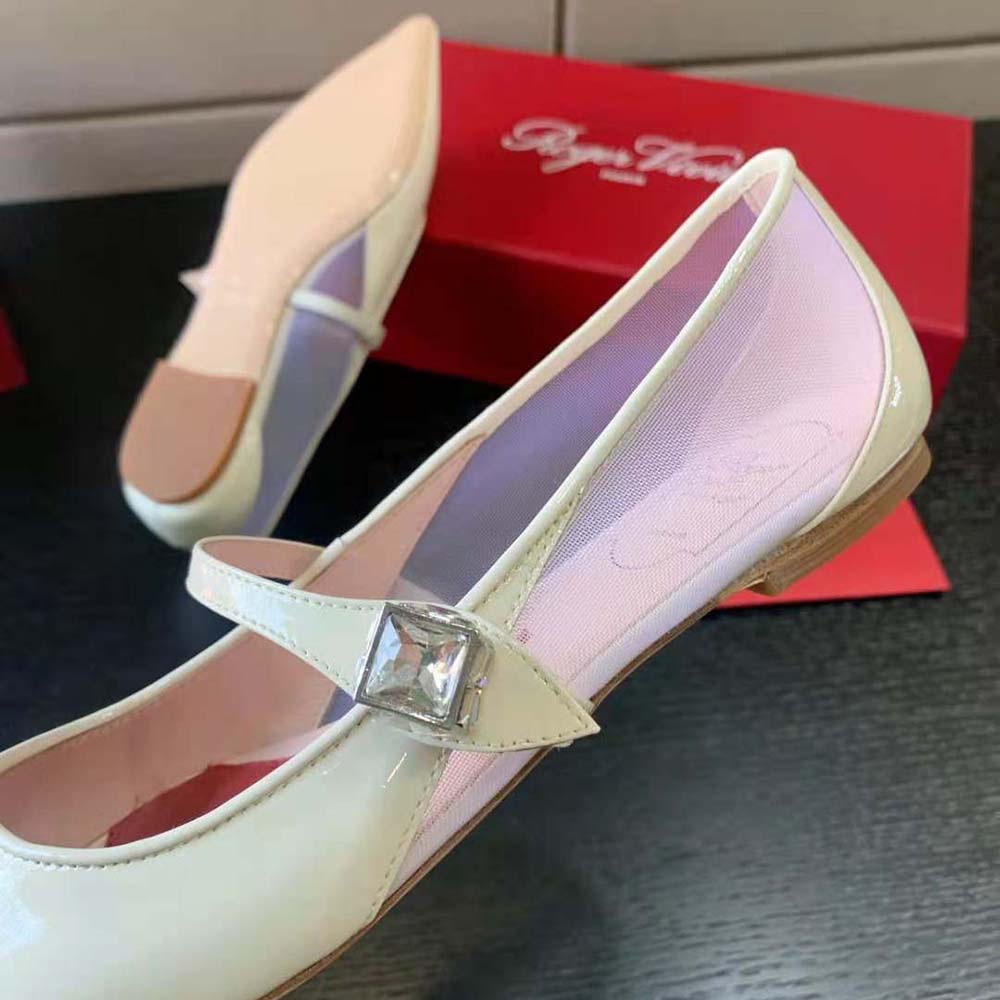Roger Vivier Women Babies Ballerinas in Patent Leather-White - image 8