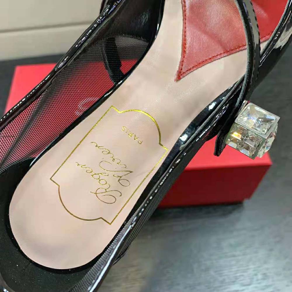 Roger Vivier Women Virgule Babies Pumps in Patent Leather-Black - image 8