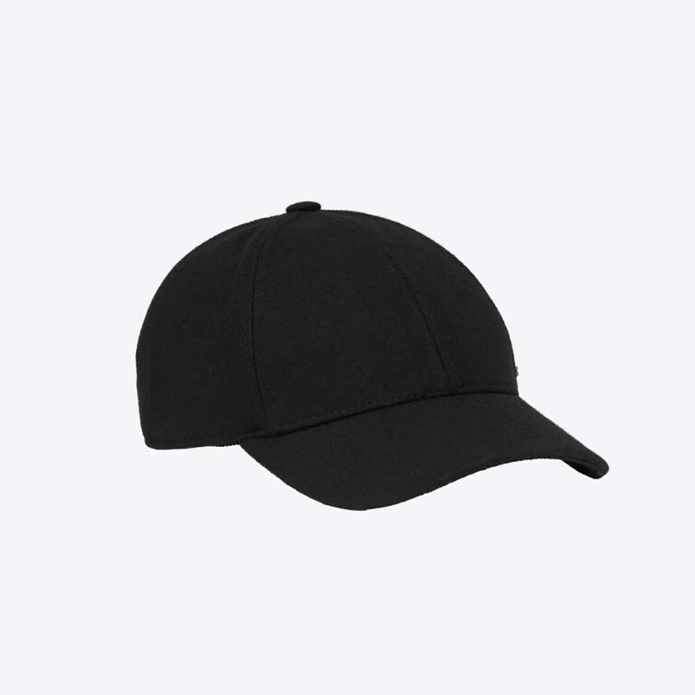 Side profile showing adjustable strap of Saint Laurent YSL baseball cap