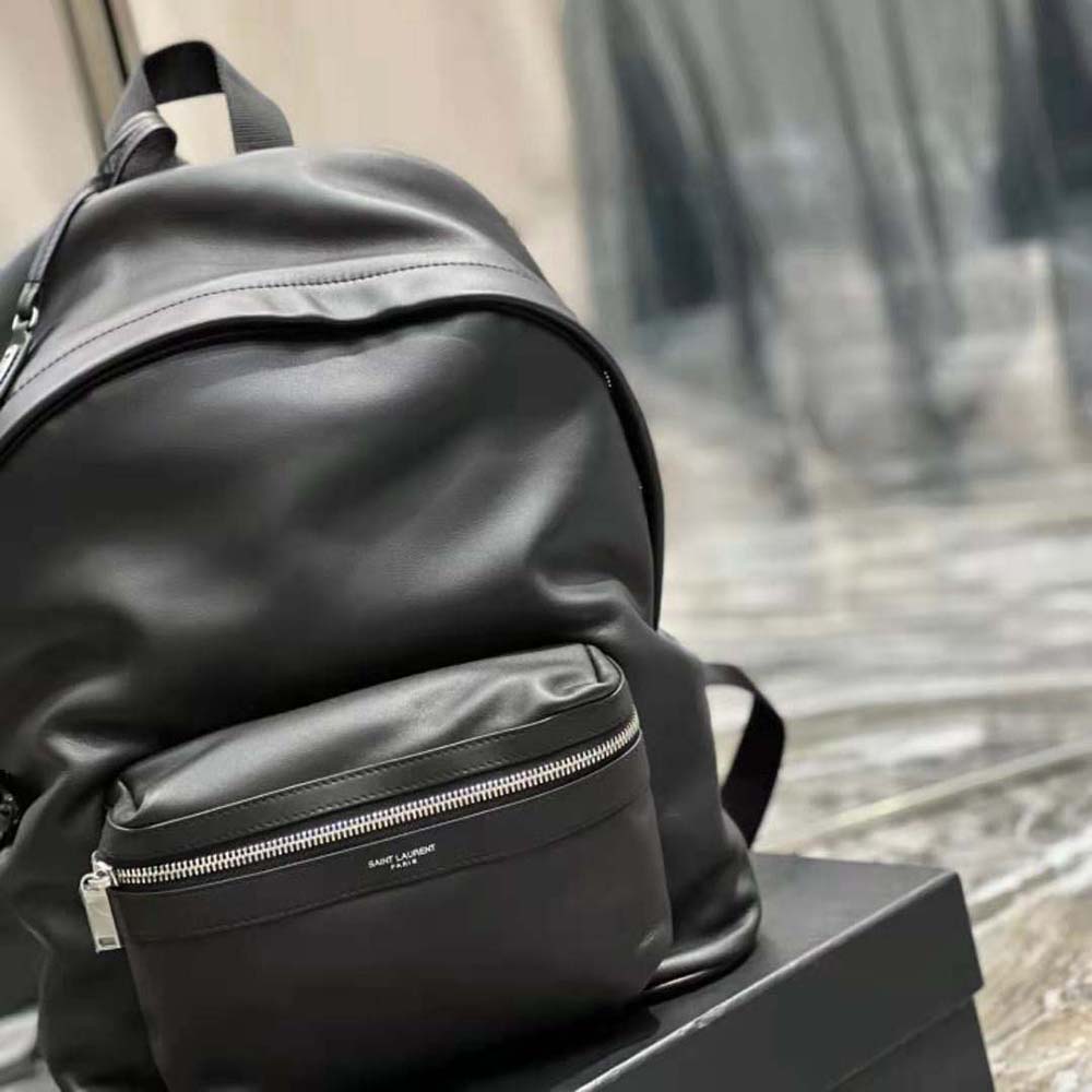 Saint Laurent YSL Women City Backpack in Matte Leather - image 8