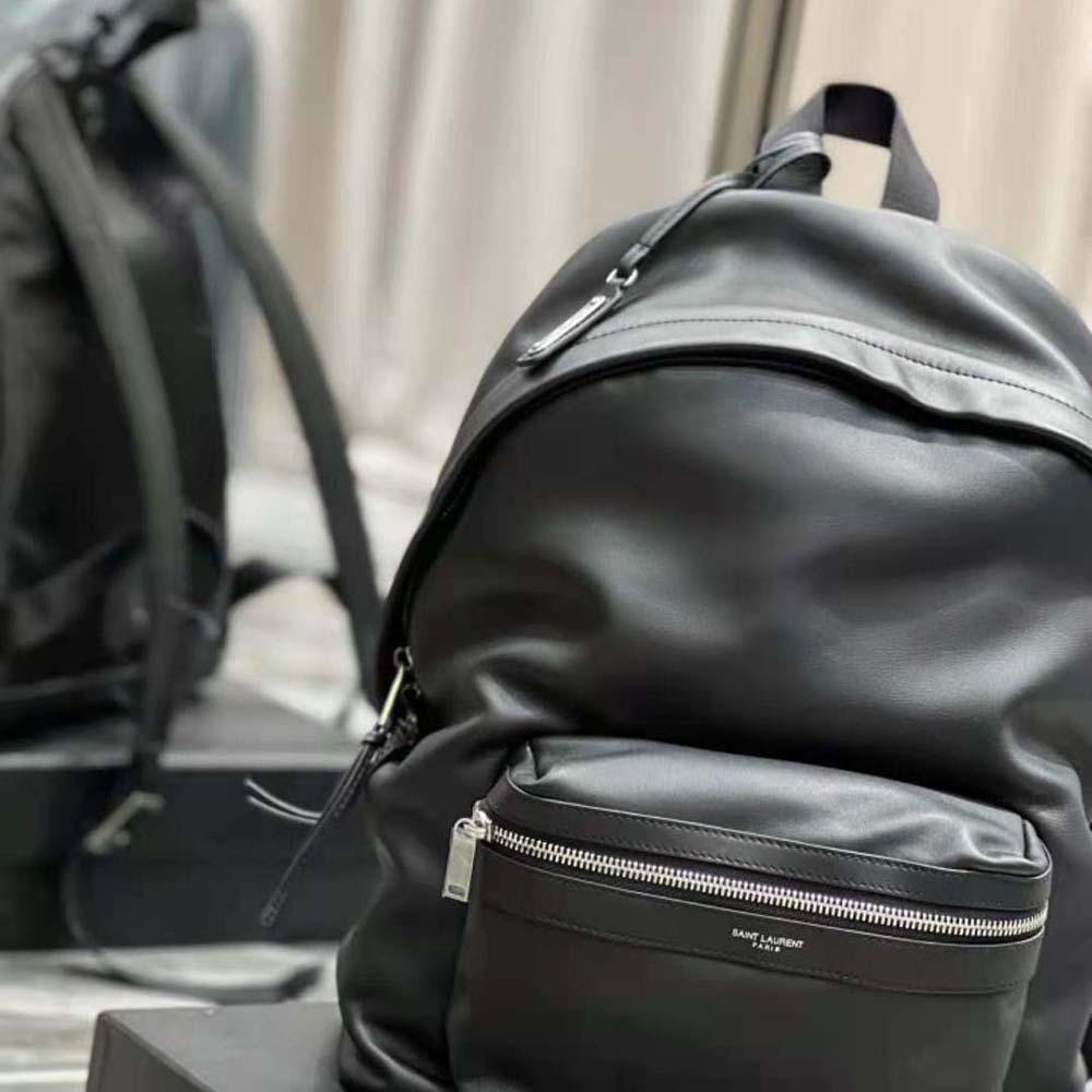 Saint Laurent YSL Women City Backpack in Matte Leather - image 7