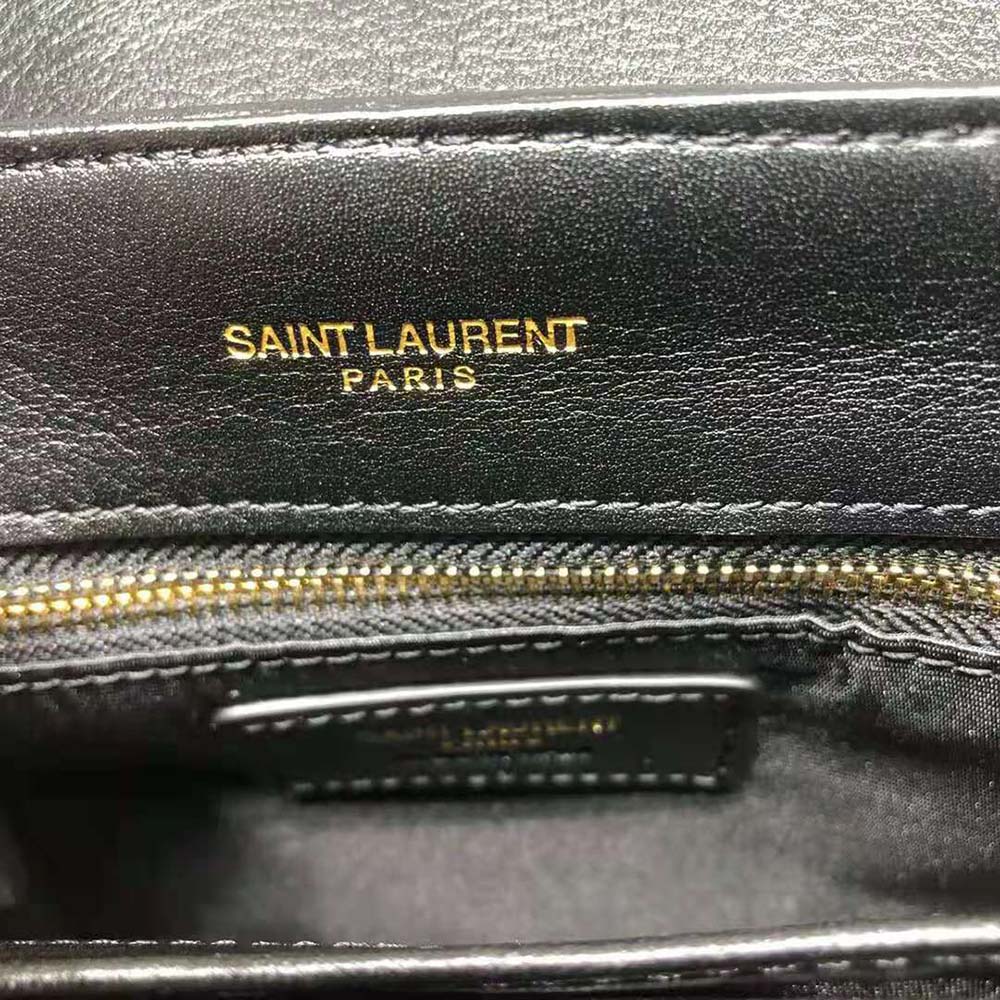 Saint Laurent YSL Women Loulou Toy Strap Bag in Matelassé “Y” Leather-Black - image 10